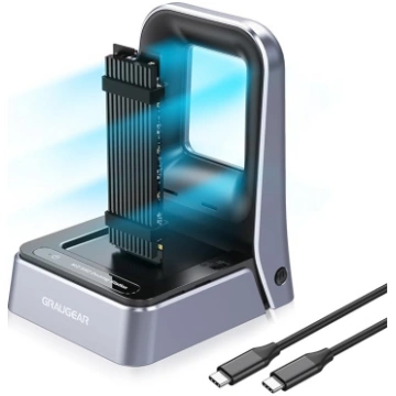 GRAUGEAR 40Gb/s M2 SSD dokstacija, USB4 NVME 40Gb/