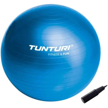 Vingrošanas bumba ar pumpi Tunturi 90 cm, zils
