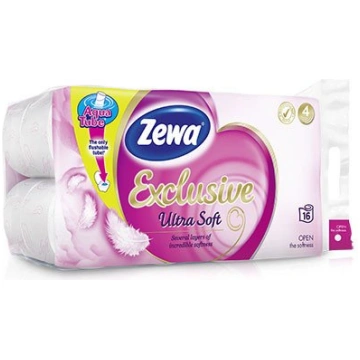 Tualetes papīrs ZEWA Exclusive Ultra Soft 18.7m 4s
