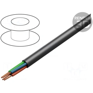 Wire: loudspeaker cable | 4x11AWG | stranded | OFC