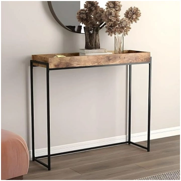 Console Table with Recessed Shelf, Hallway Shelf N