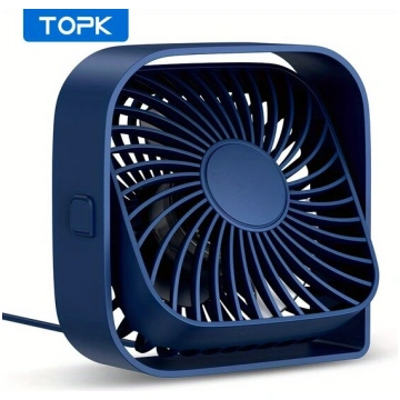 Pārnēsājamais USB galda ventilators ar 3 ātrumiem.