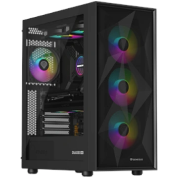 Genesis Gaming PC Case | Diaxid 605 ARGB | Black |