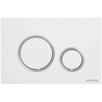 Placca Vela bianco con anello cromo lucido codice 