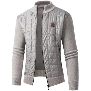 SRZYMJ Coat Vīriešu ziemas mētelis Īsa pārejas jak