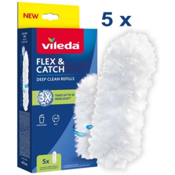 Vileda Flex&Catch dustpan refills, 5 pcs