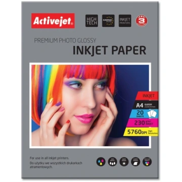 Activejet AP4-230G20 glancēts fotopapīrs tintes pr