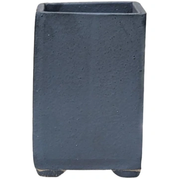 3" Glazed Matte Black Cascade Square Japanese Prod
