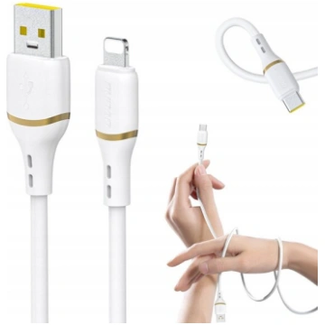 Dudao L25L USB-A - Lightning kabelis 1m 30W ar mīk