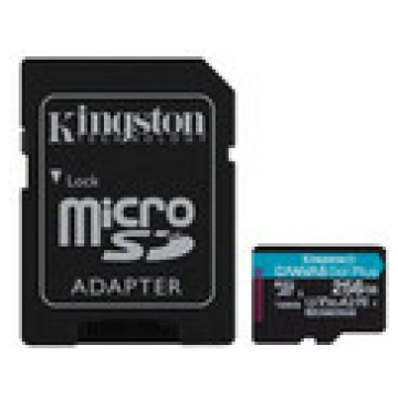 Kingston Canvas Go! Plus 256 GB microSD Flash memo