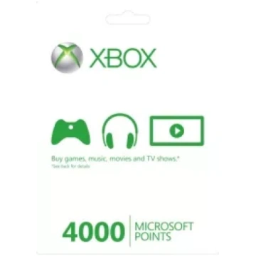 US 4000 Microsoft Points (Xbox 360 Live Points)