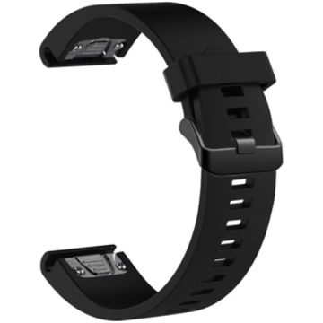 Fixed Silicone Strap for Garmin QuickFit 20mm | Bl