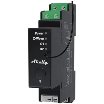Shelly Wave Pro 2PM LR two-channel Z-Wave DIN rail