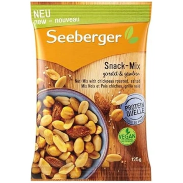 Seeberger Snack Mix grauzdētu un sālītu riekstu ma