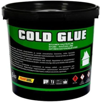 Bituma-kaučuka mastika-līme PROFIZOL COLDGLUE 10KG