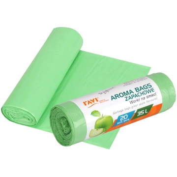 Aroma Bags atkritumu maisi zaļais ābols 35L 20 gab