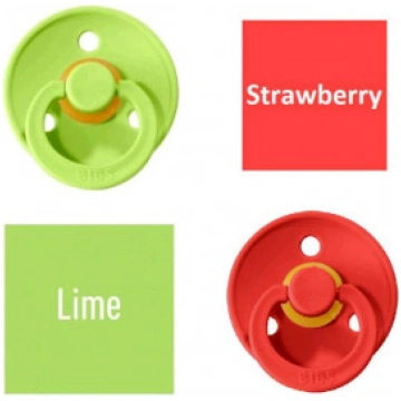Bibs Lime/Strawberry Knupītis izgatavots no 100% d