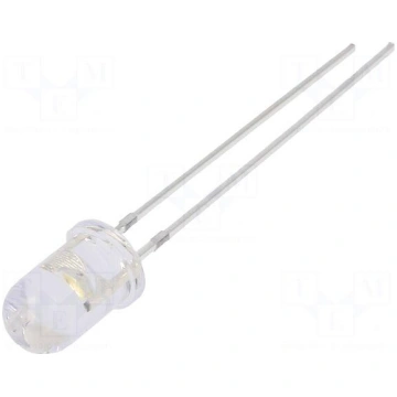 LED | white warm | 5mm | 4500mcd | 30° | Front: co