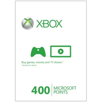 400 Microsoft Points (Xbox 360 Live Points) MISSIN