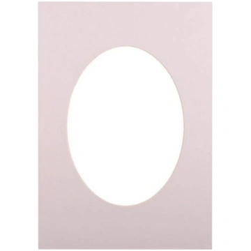 Passepartout 21x29.7 light grey oval 4741326207426