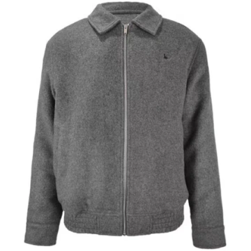 Men's York Wool Long Sleeve Bomber Jacket