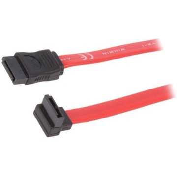 Cable: SATA; SATA plug,SATA plug angled; 500mm; re