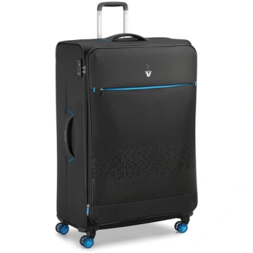Koferis-75cm-CROSSLITE-melns RONCATO