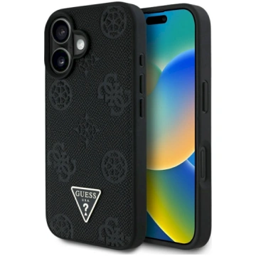 Case Guess Grained Hot Stamp Peony Triangle Logo M