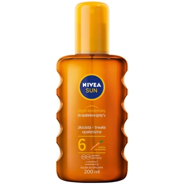 Eļļa iedeguma kopšanai Nivea Sun SPF6, 200 ml