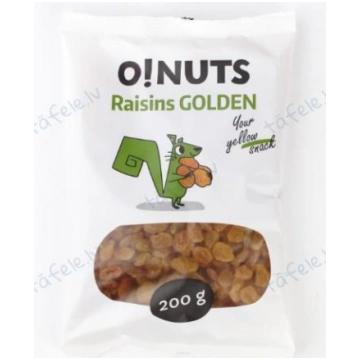 Zelta rozīnes O!NUTS, 200 g