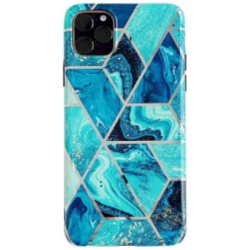 Fusion Geometric Marble Silikona Aizsargapvalks Ap