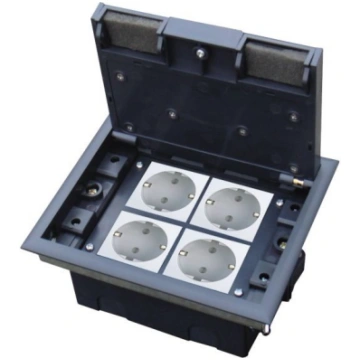 Floor box 4M (45x45) depth adjustable, for technic