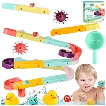 Vannas rotaļlieta, 44 gabali DIY Marble Run Vannas