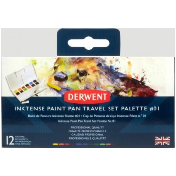 Set Acquerelli Derwent Inktense, 12 colori