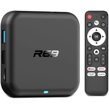TV uztvērējs Android TV kaste 14.0, 4K, 2GB RAM, 1
