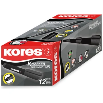 Permanenta marķieris KORES K-Marker PM 3mm melns