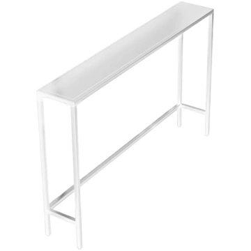 Narrow Sofa Table for Small Spaces - 2-Tier Consol