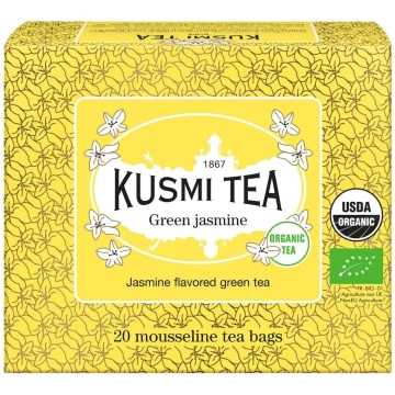 Jasmīna zaļā tēja, 20 muslīna tējas maisiņi, Kusmi