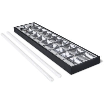 Griestu armatūra RASTRA melns 120cm IP20 + 2x LED 