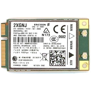Lietots - Dell Wireless 5550 3G modems + GPS