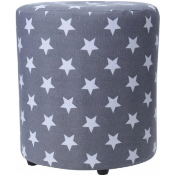 Pufs Home Styling Collection Stars, balts krās./pe