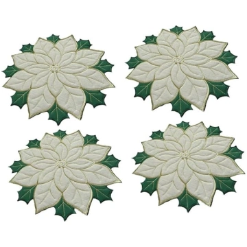 DECHOUS Set of 4 Christmas Place Mats Christmas De