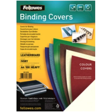 Binding cover (leather pattern) DELTA A4 ivory - F