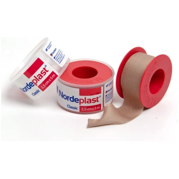 NORDEPLAST fiksējošs auduma plākst.rullī 2,25cmx5m