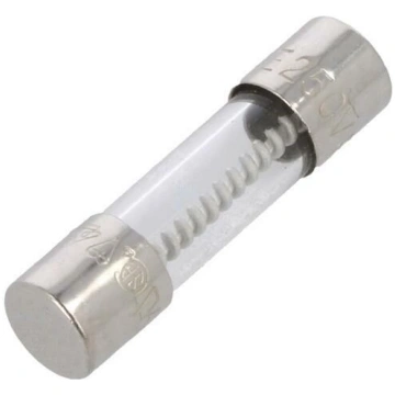 Fuse: fuse; cylindrical,glass; 6.3A; 250VAC; time-