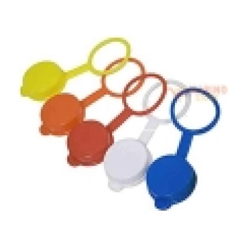Tappi con anello in plastica colori assortiti per 