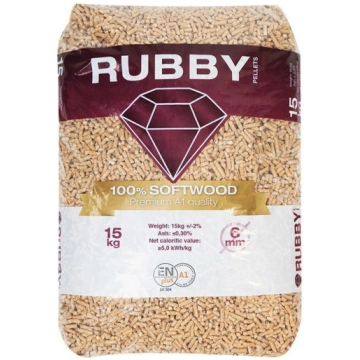 Biowood Natural Rubby | Kokskaidu granulas 6mm | P