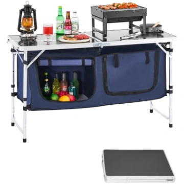 VEVOR VEVOR Camping Kitchen Table, Folding Outdoor