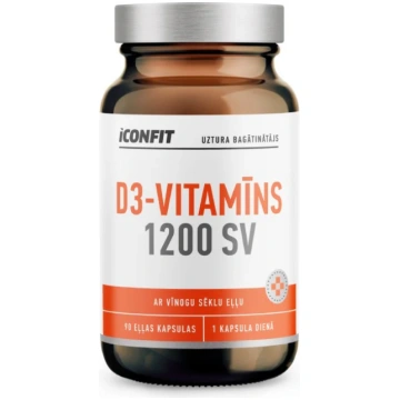 ICONFIT D3 Vitamīns 1200 SV kapsulas N90