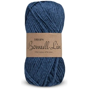 Cotone-Lino Bomull-Lin - DROPS - 21 - BLU SCURO